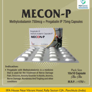 Methylcobalamin 750mcg + Pregabalin IP 75mg Tablets
