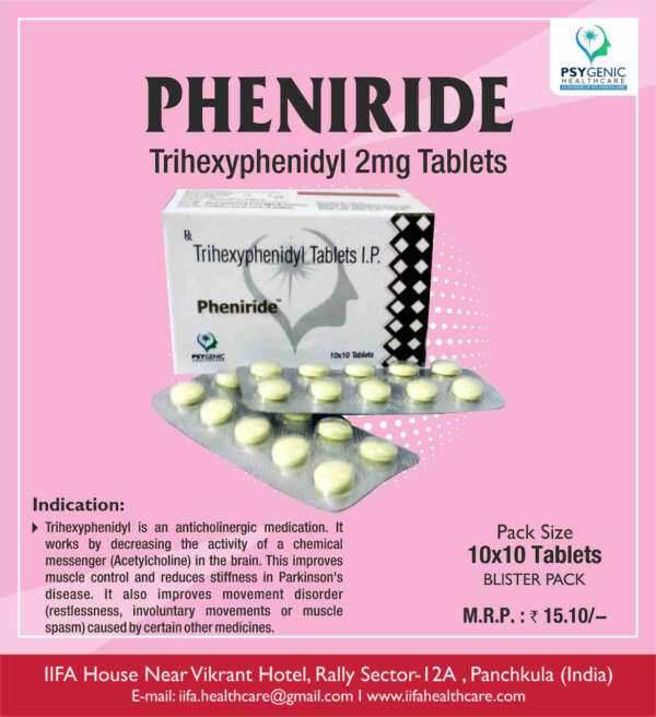 Trihexyphenidyl 2 mg Tablets