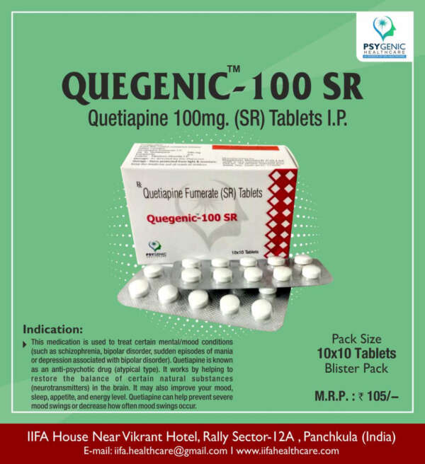 Quetiapine 100MG SR Tablets