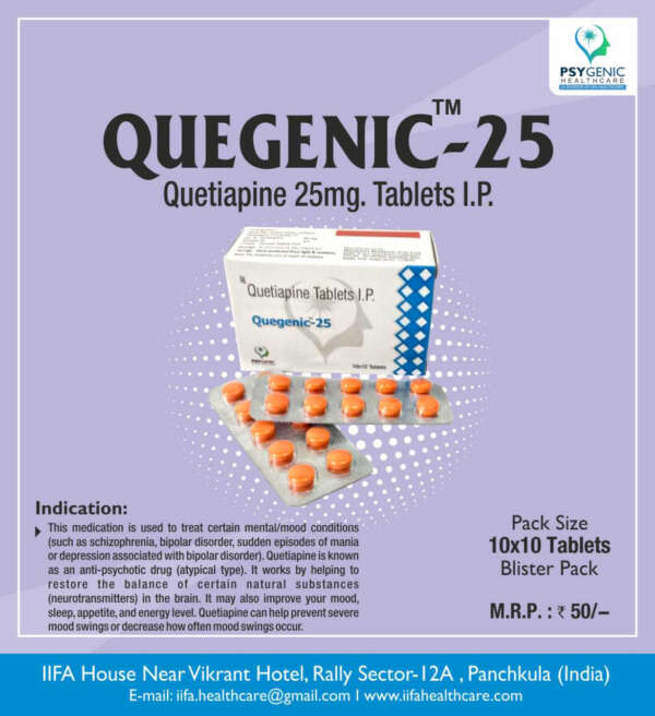 Quetiapine 25MG Tablets
