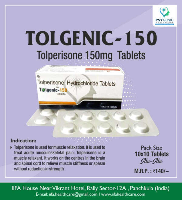 Tolperisone 150 mg Tablets